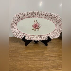 Johnson Bros | Vintage “Rose Bouquet” Oval Serving Platter